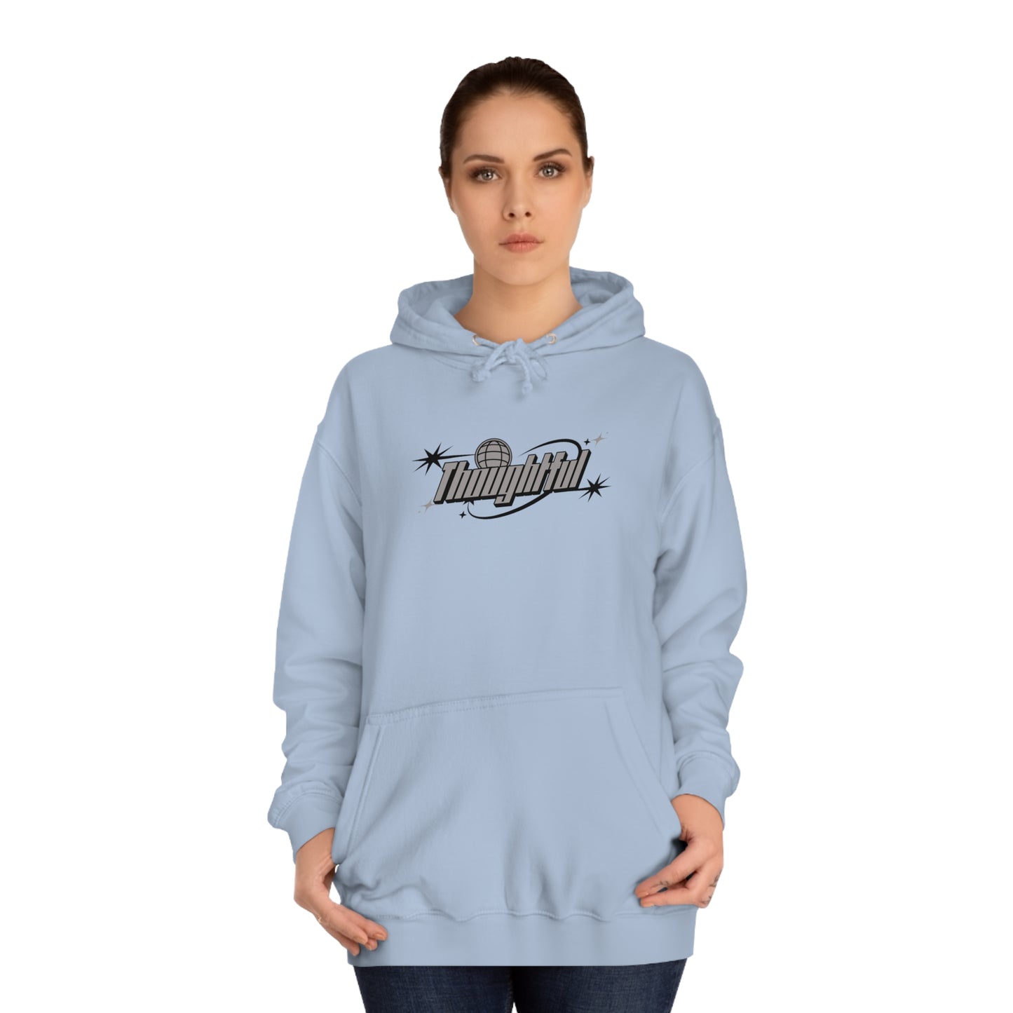 Grey Logo Thoughtful Hoodie