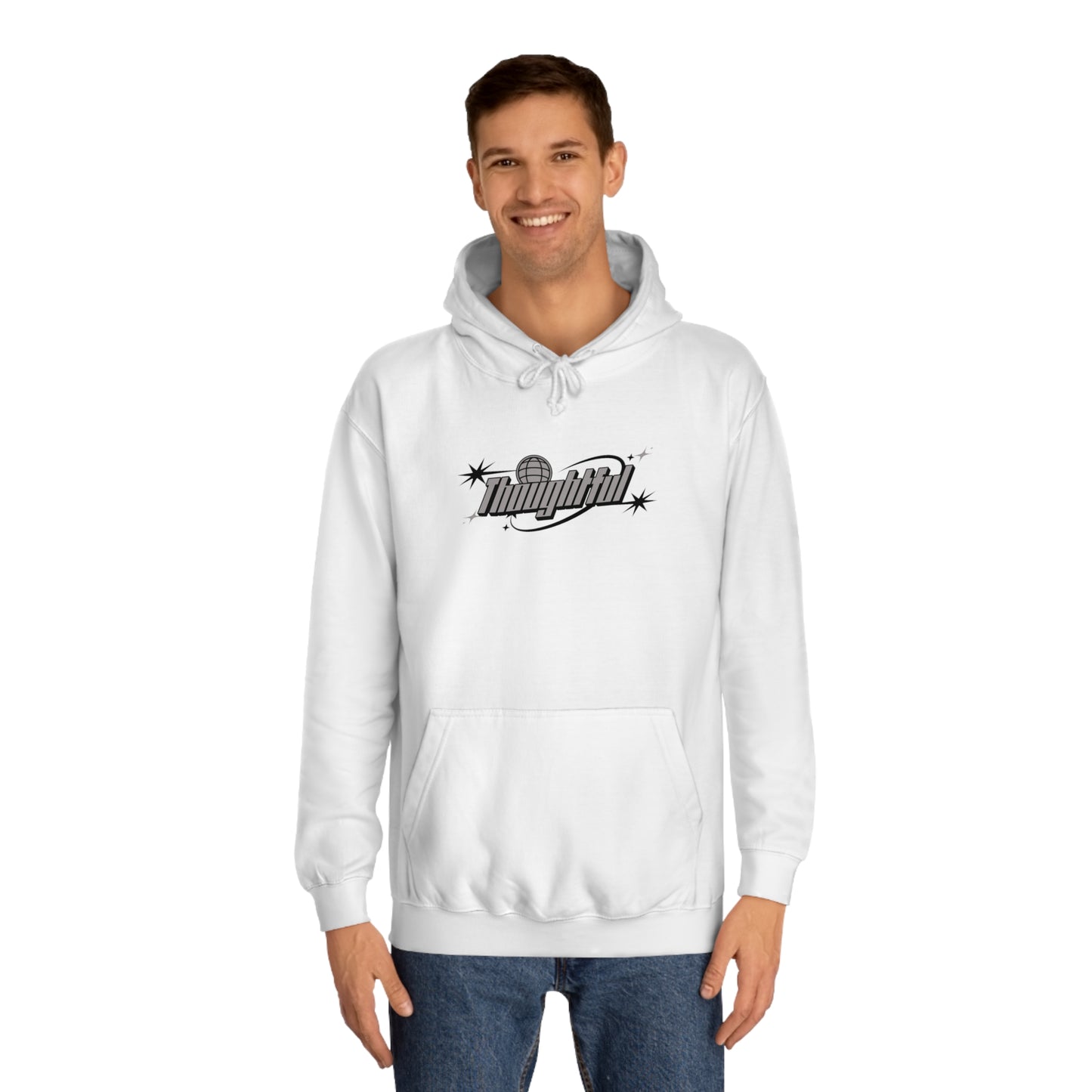 Grey Logo Thoughtful Hoodie