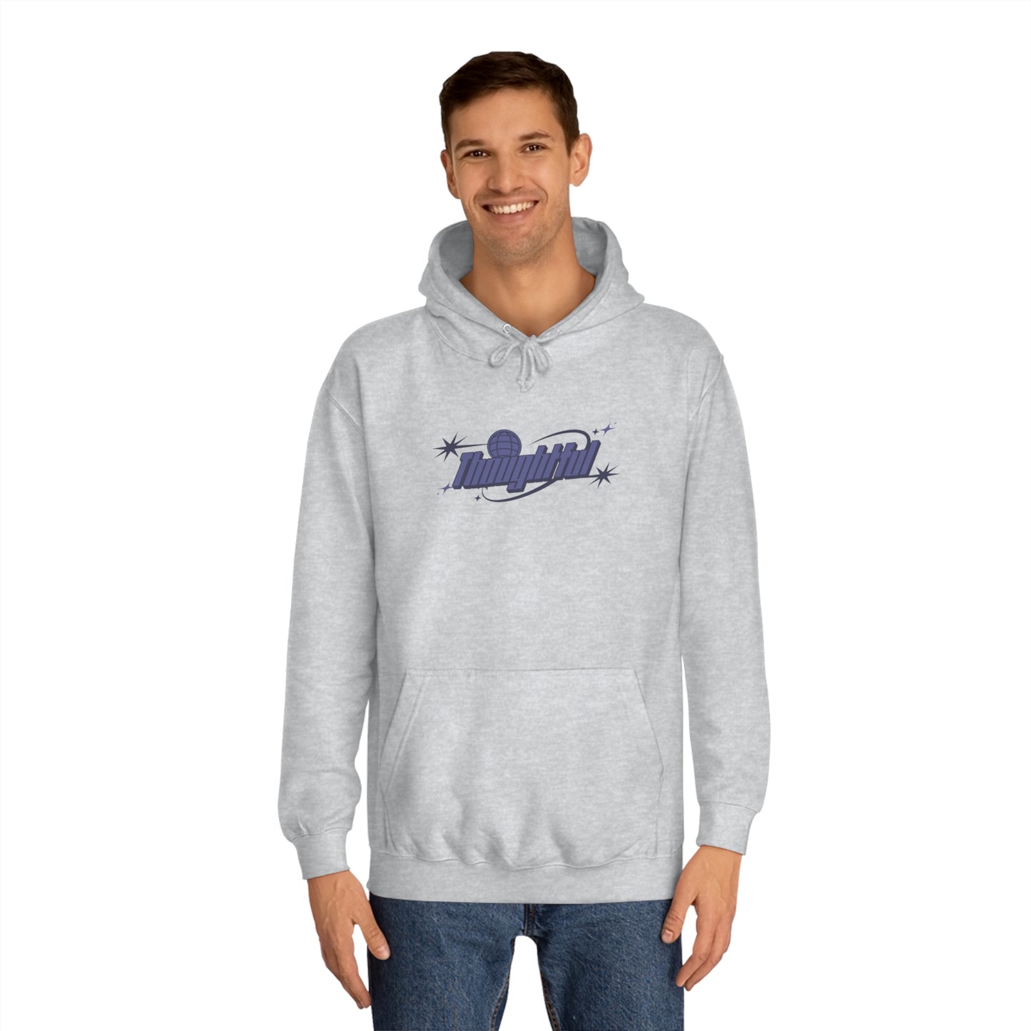 Purple Logo Thoughtful Hoodie