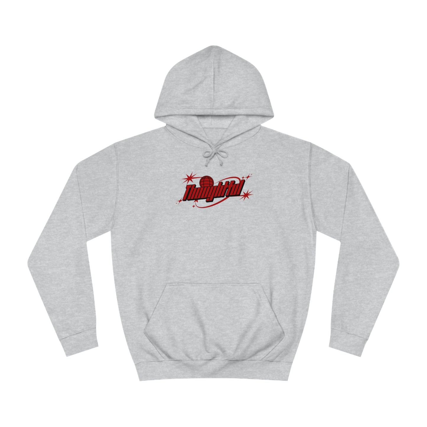 Red Logo Thoughtful Hoodie