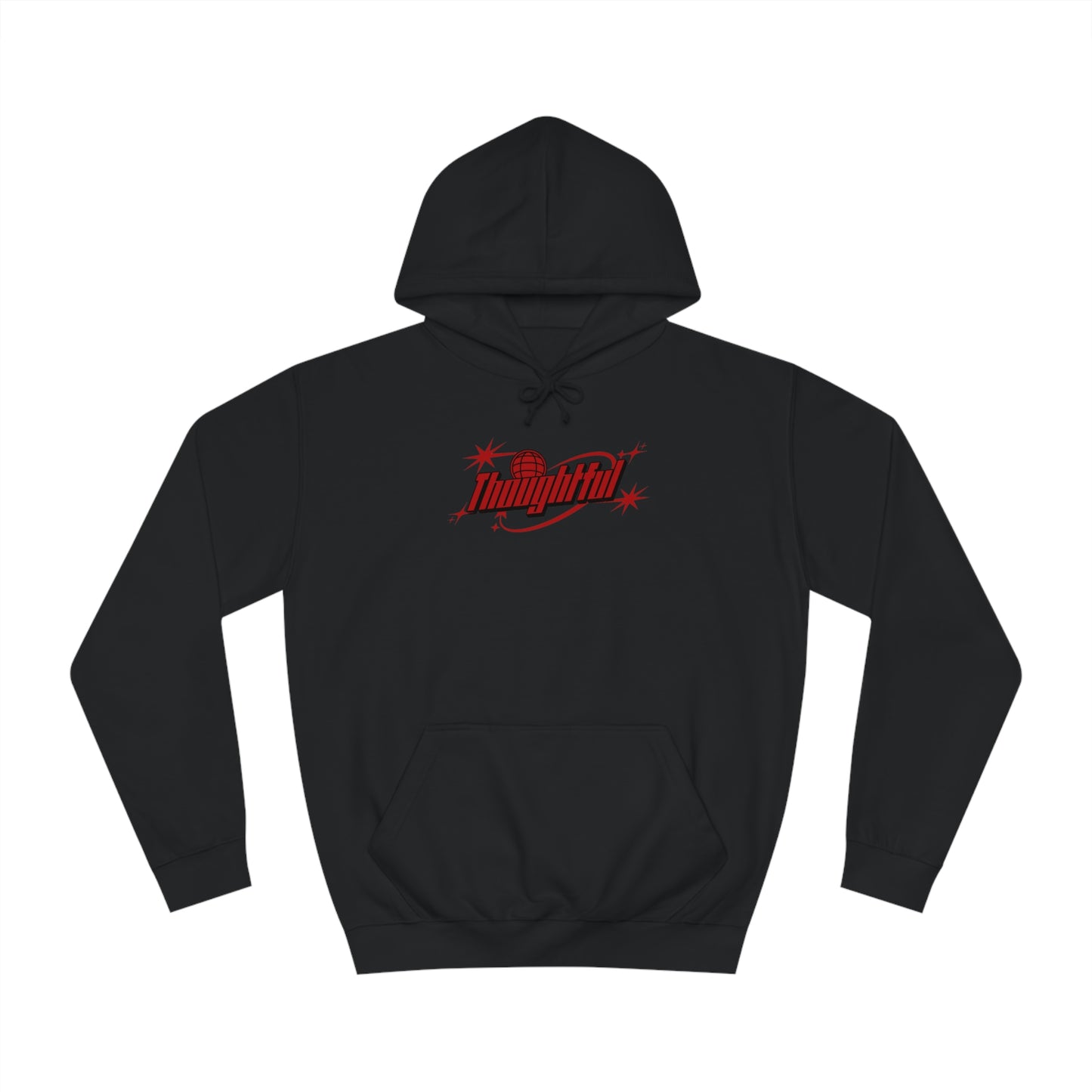 Red Logo Thoughtful Hoodie