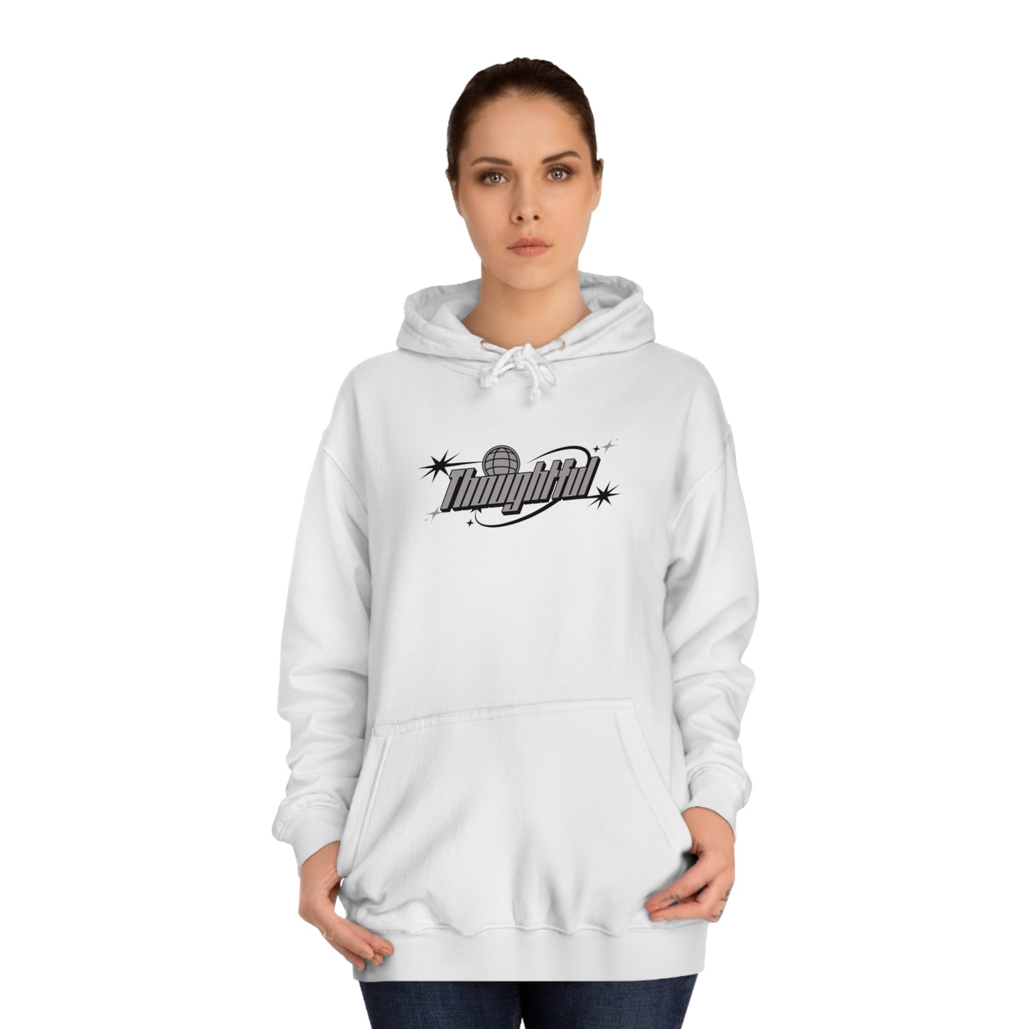 Grey Logo Thoughtful Hoodie