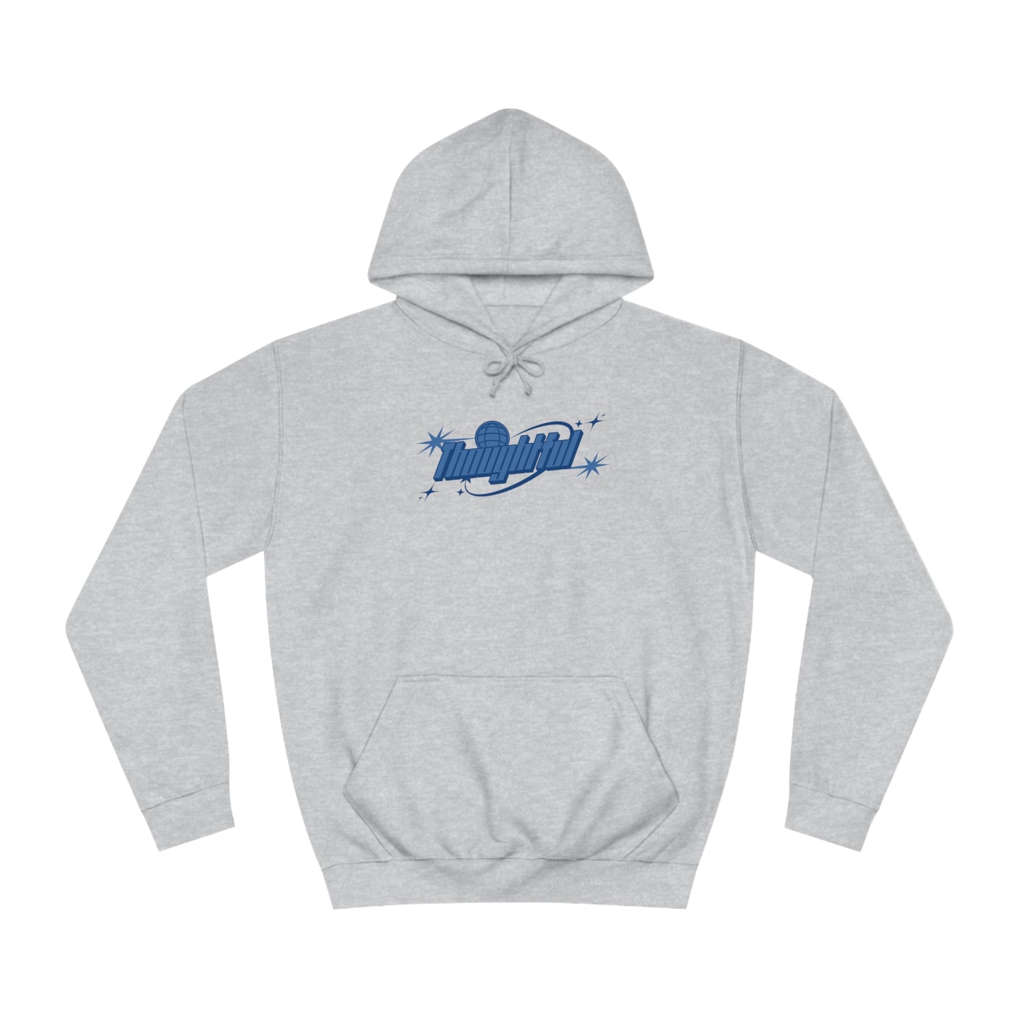 Sky Blue Logo Thoughtful Hoodie