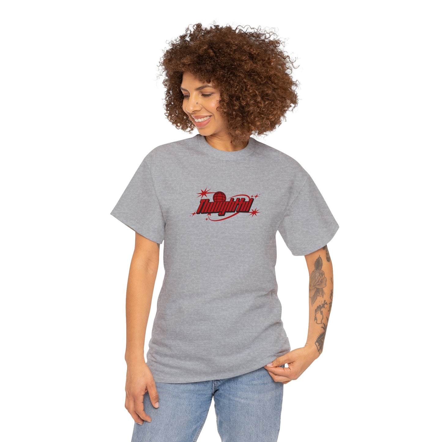 Red Logo Thoughtful T-Shirt