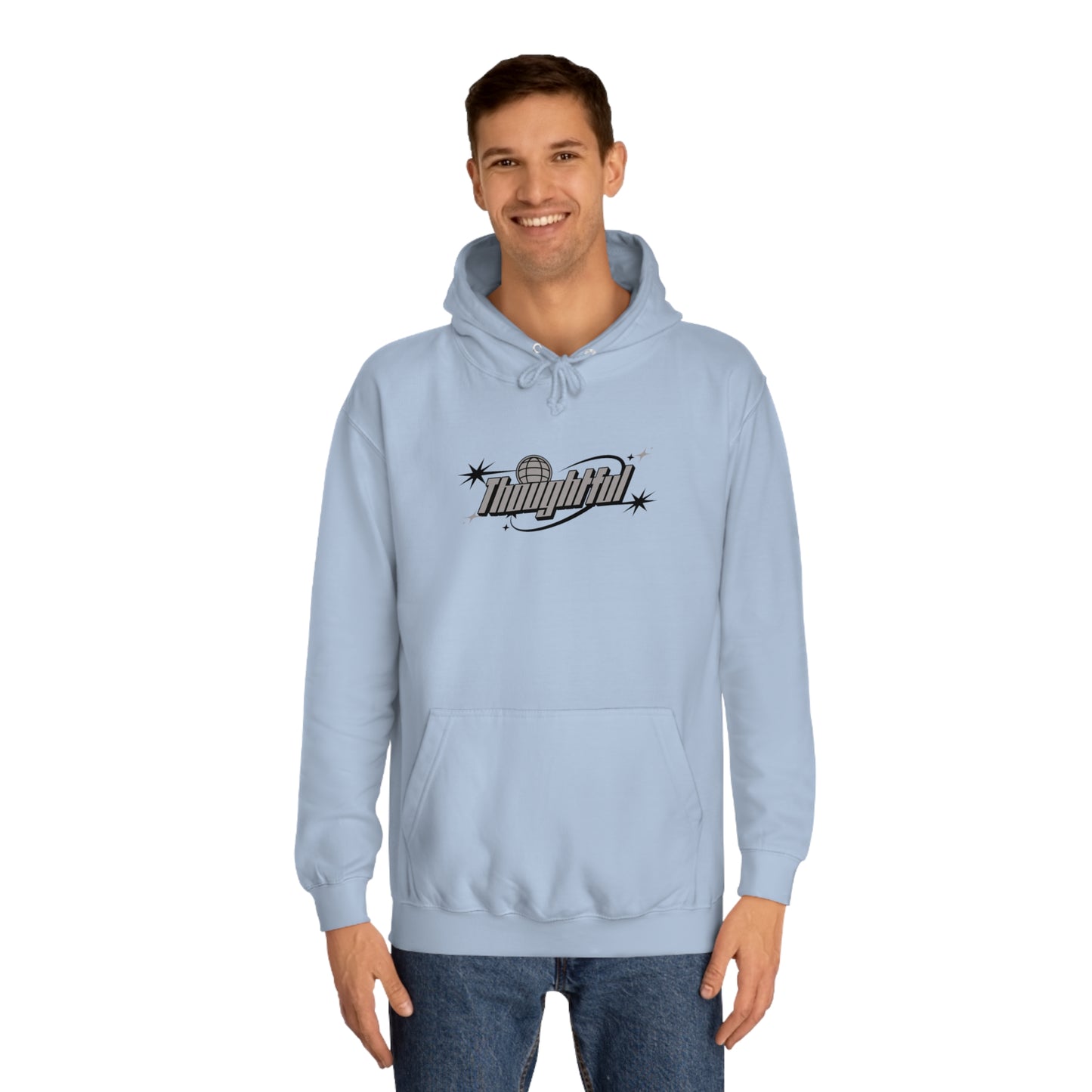 Grey Logo Thoughtful Hoodie