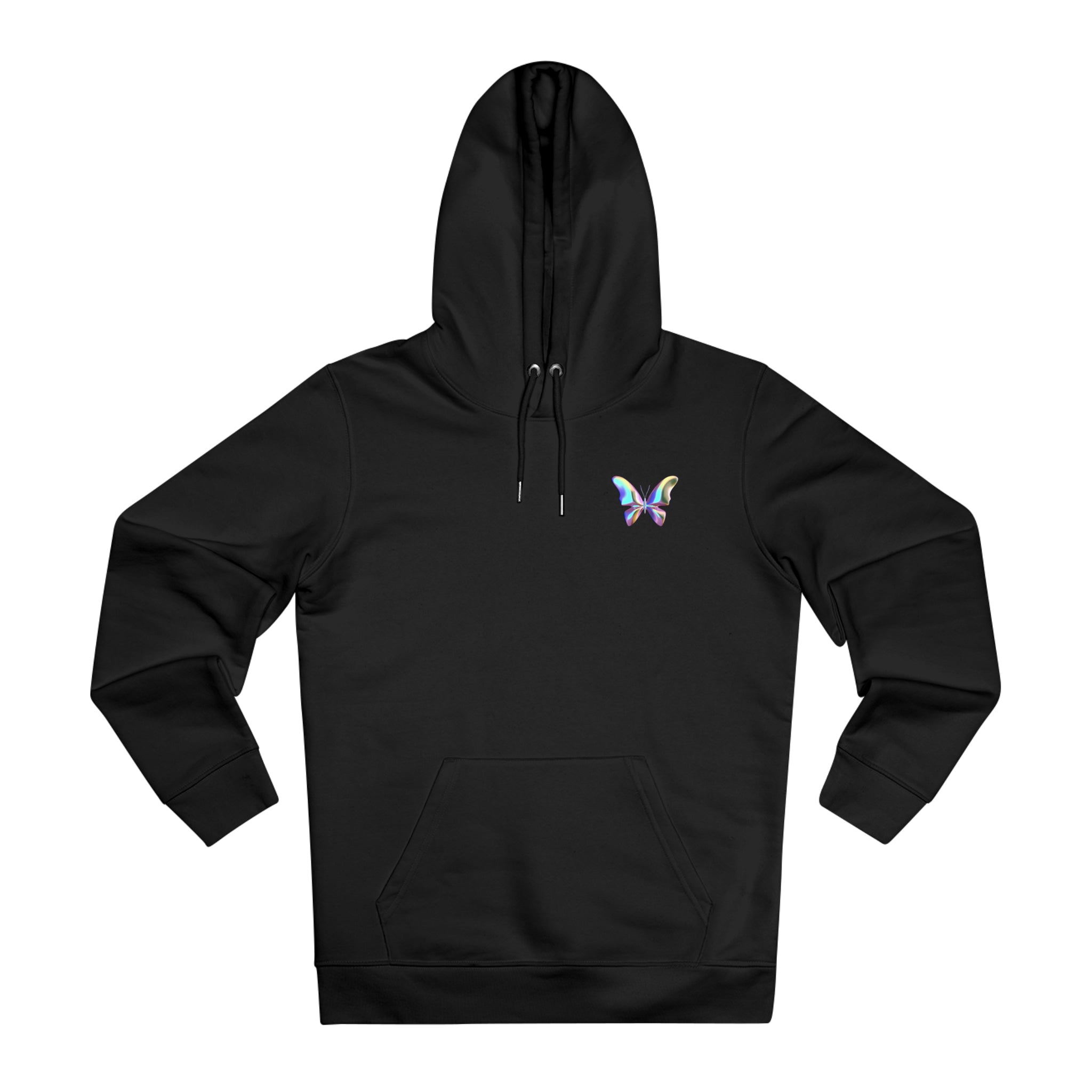 Black hoodie best sale with butterfly