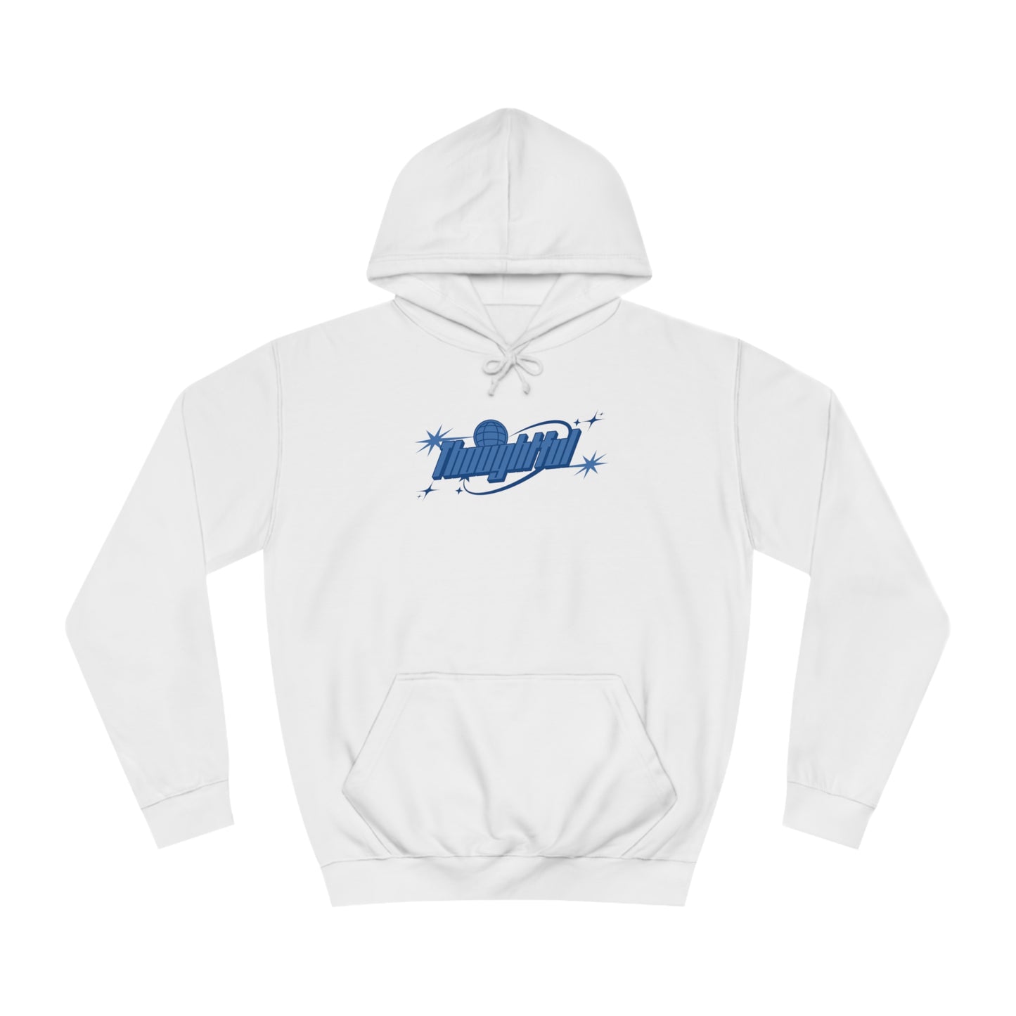 Sky Blue Logo Thoughtful Hoodie