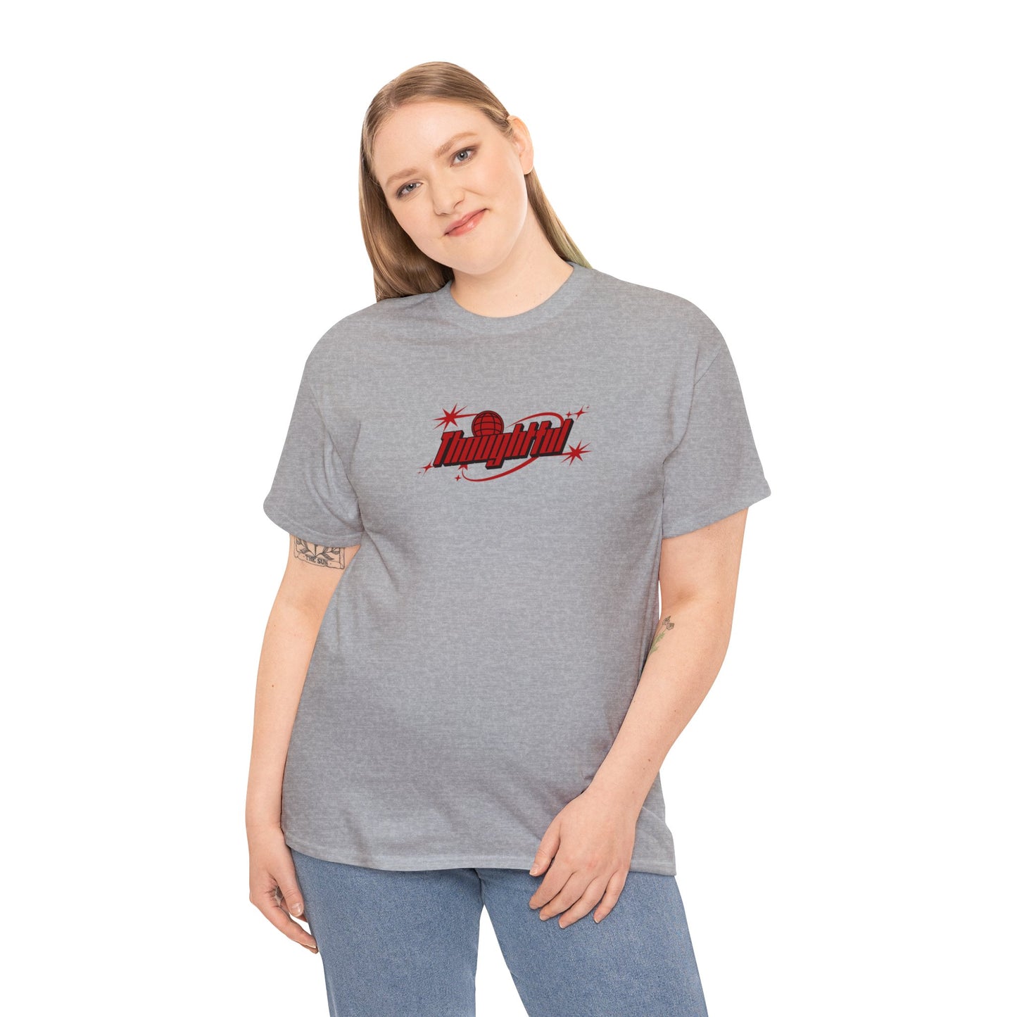 Red Logo Thoughtful T-Shirt