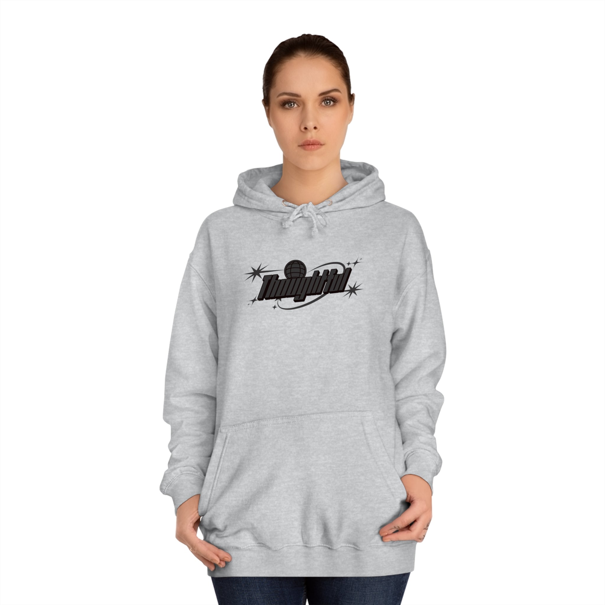 Black Logo Thoughtful Hoodie – Tfthoughtful