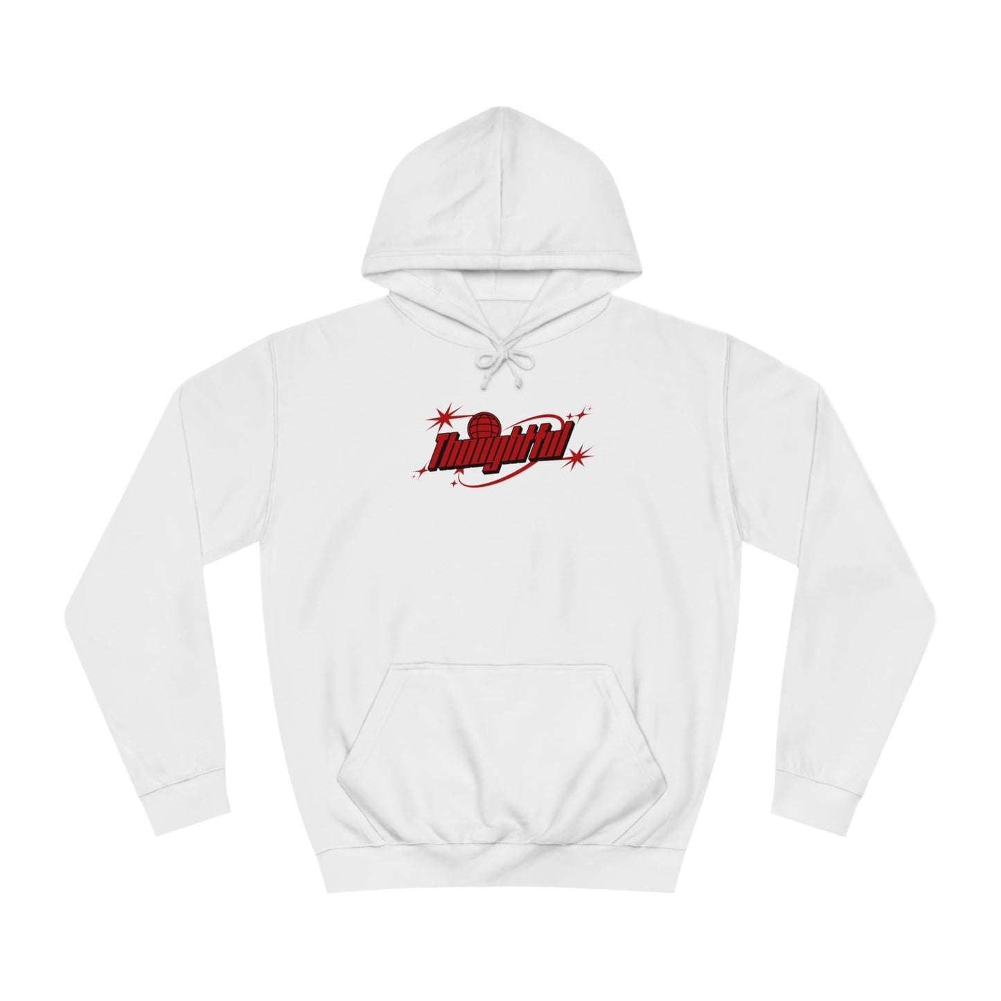 Red Logo Thoughtful Hoodie